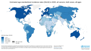 Krebserkrankungen Übersicht - global - 2020
