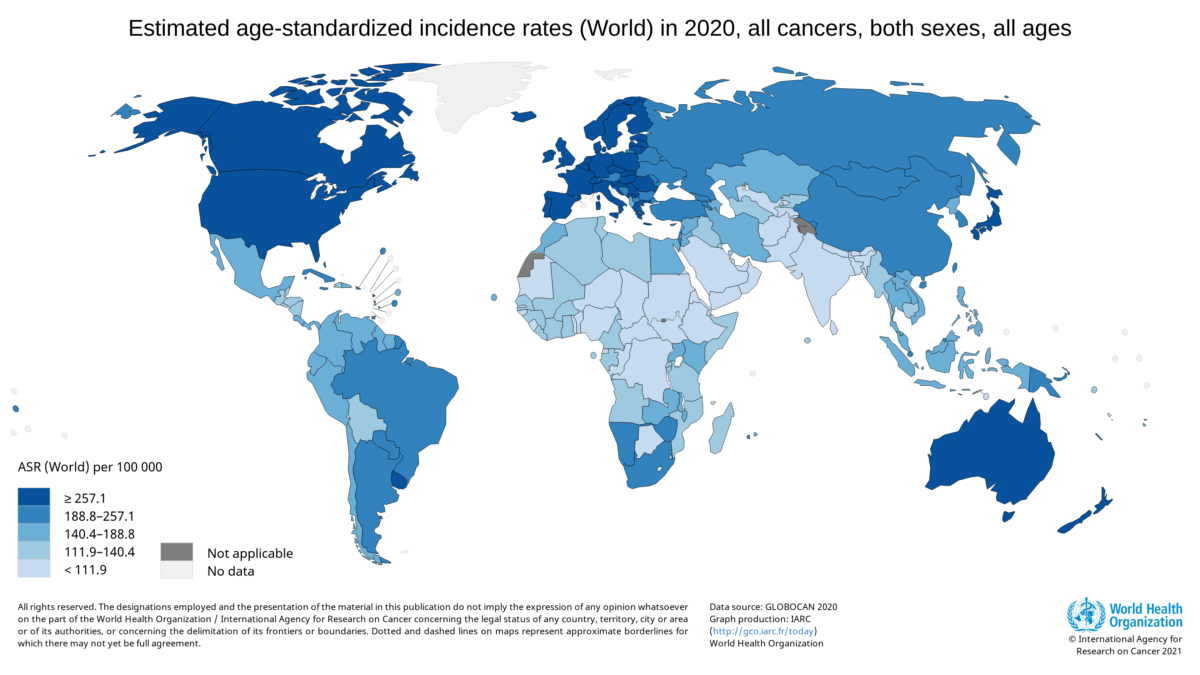 Erstaunliches Ranking: Die Krebserkrankungen der Top 50 Länder – DR